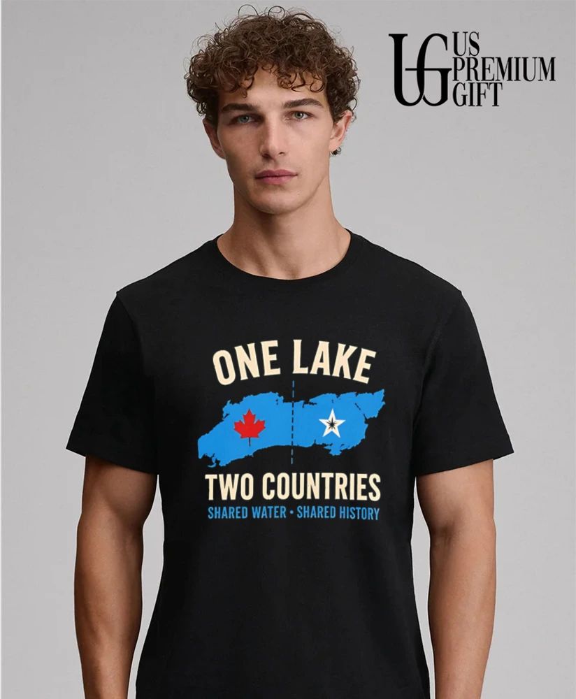 One Lake two countries shared water shared history shirt