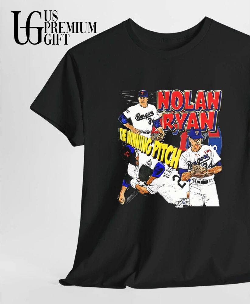 Nolan Ryan Texas Rangers Baseball The Winning Pitch shirt