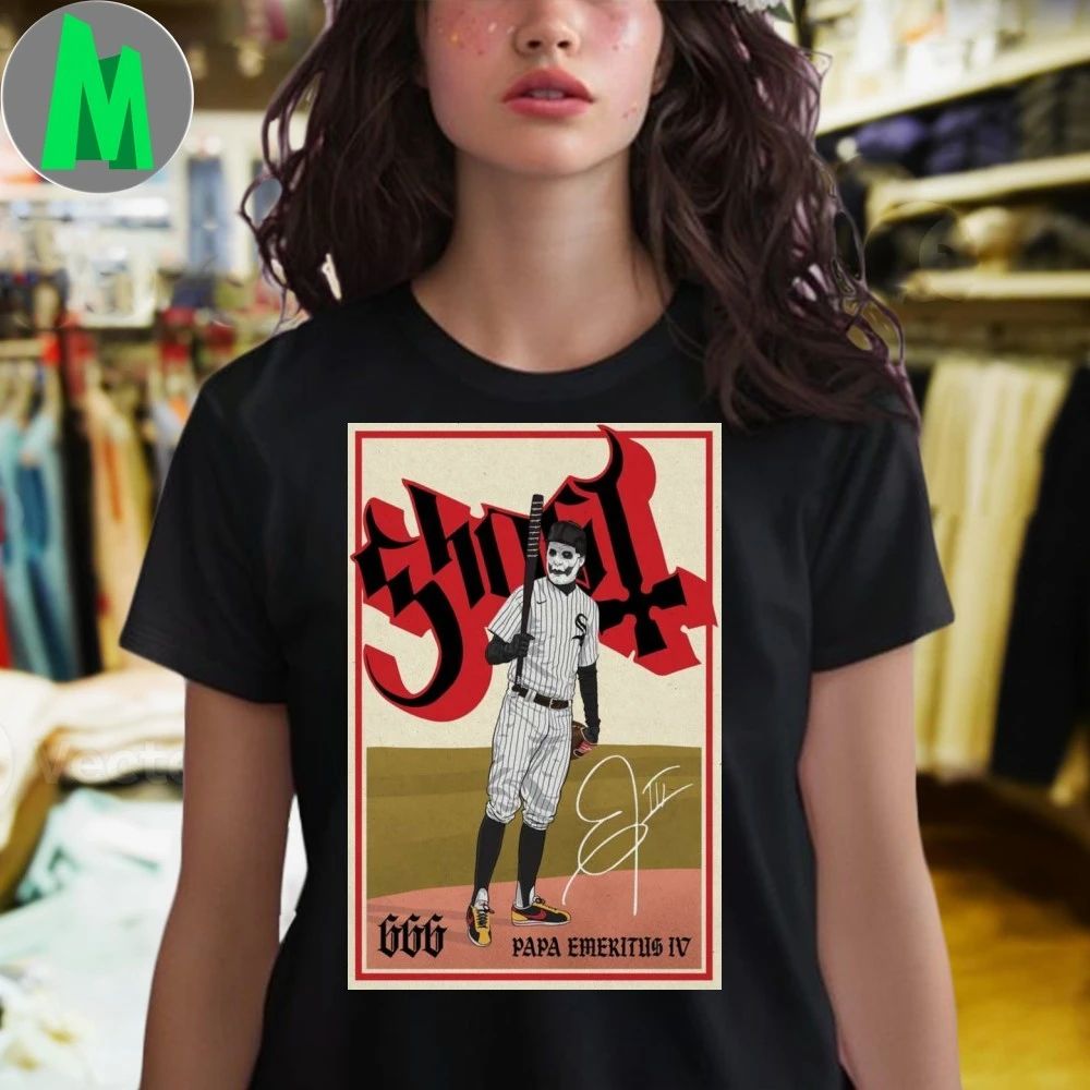 Ghost At Papa Emeritus IV Poster Signed Shirt