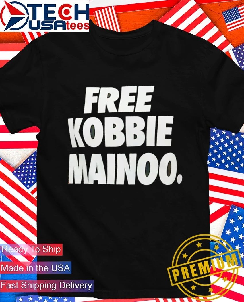 Kobbie Mainoo wearing Free Kobbie Mainoo shirt
