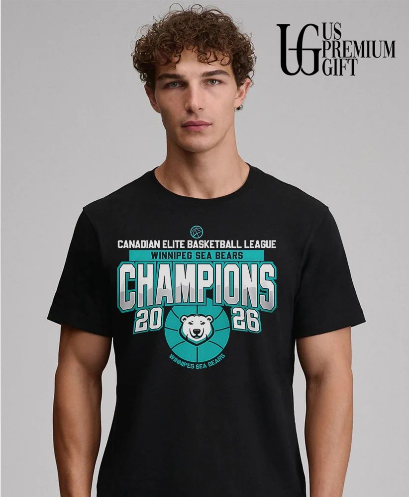 Canadian Elite Basketball League Winnipeg Sea Bears Champions 2026 T-shirt