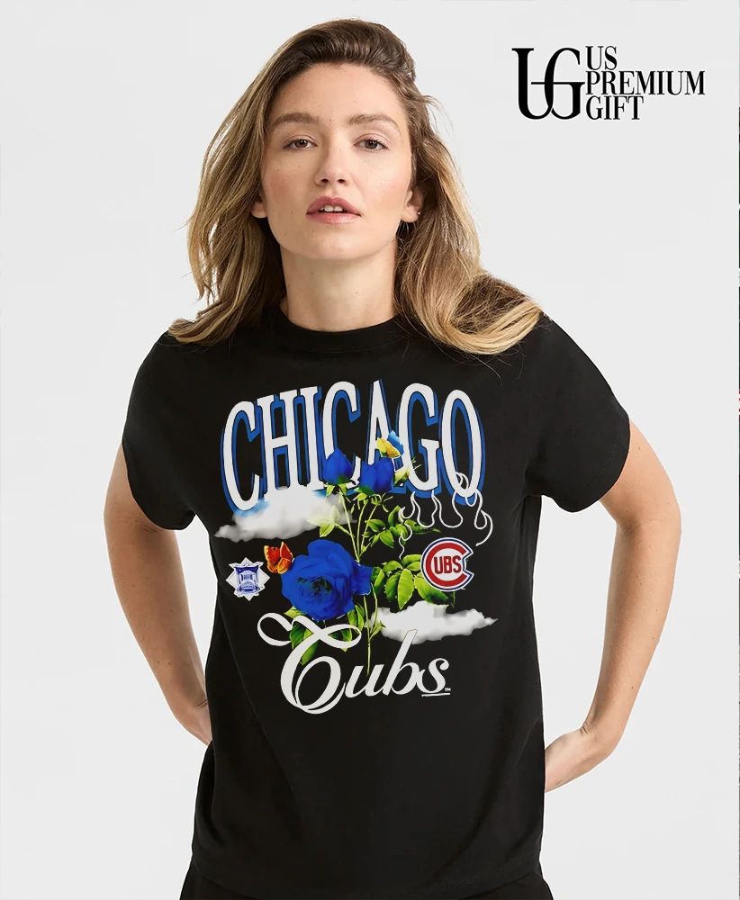 Chicago Cubs National League Floral Rose shirt