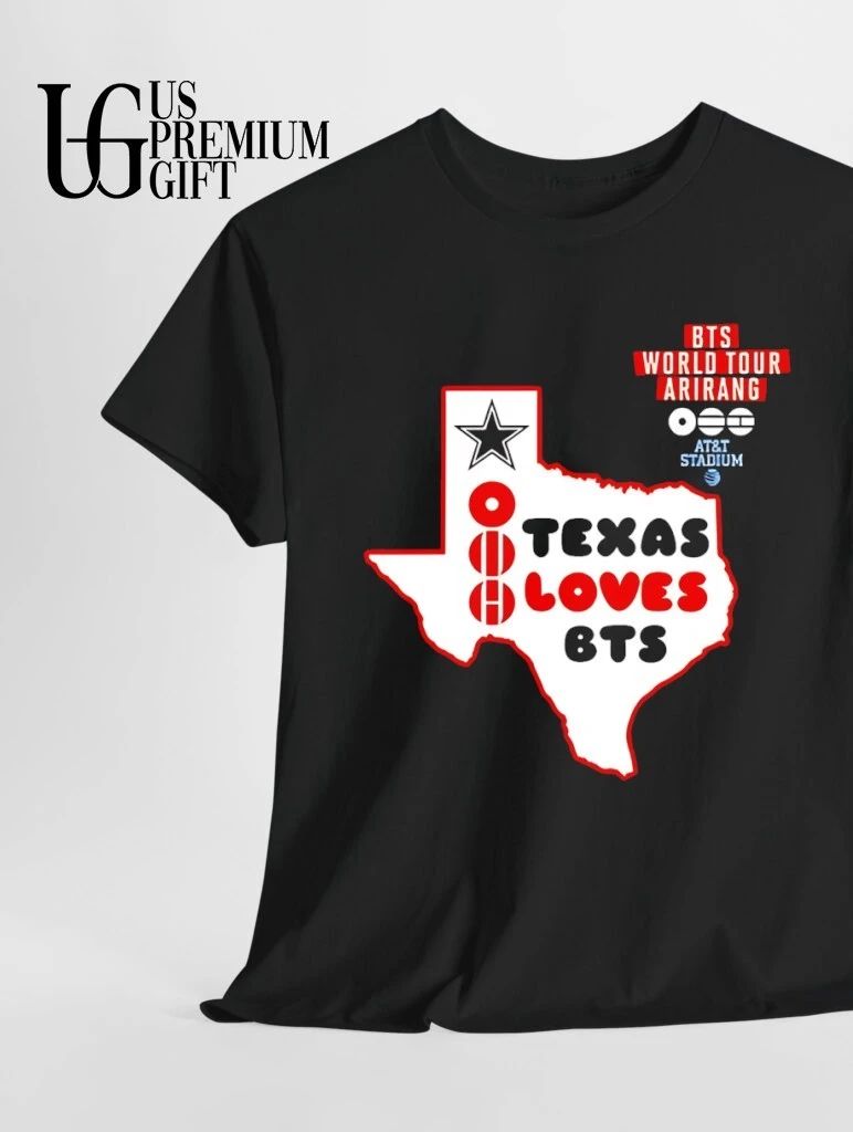 Dallas Cowboys Texas Loves BTS World Tour Arirang at AT&T Stadium shirt
