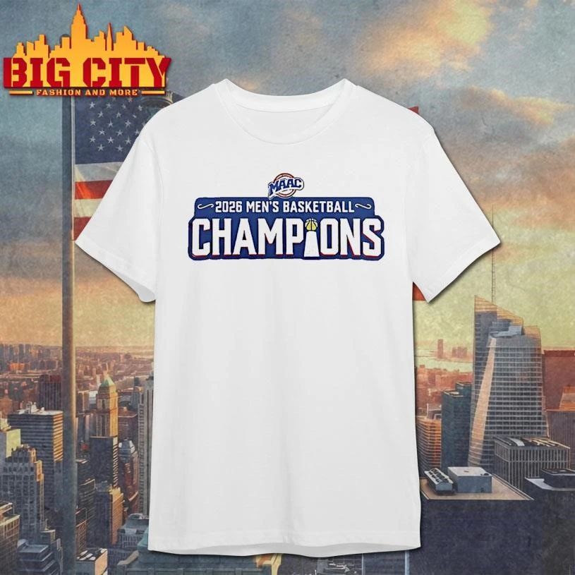 Siena Saints 2026 Mens Basketball Champions Maac Graphic Shirt