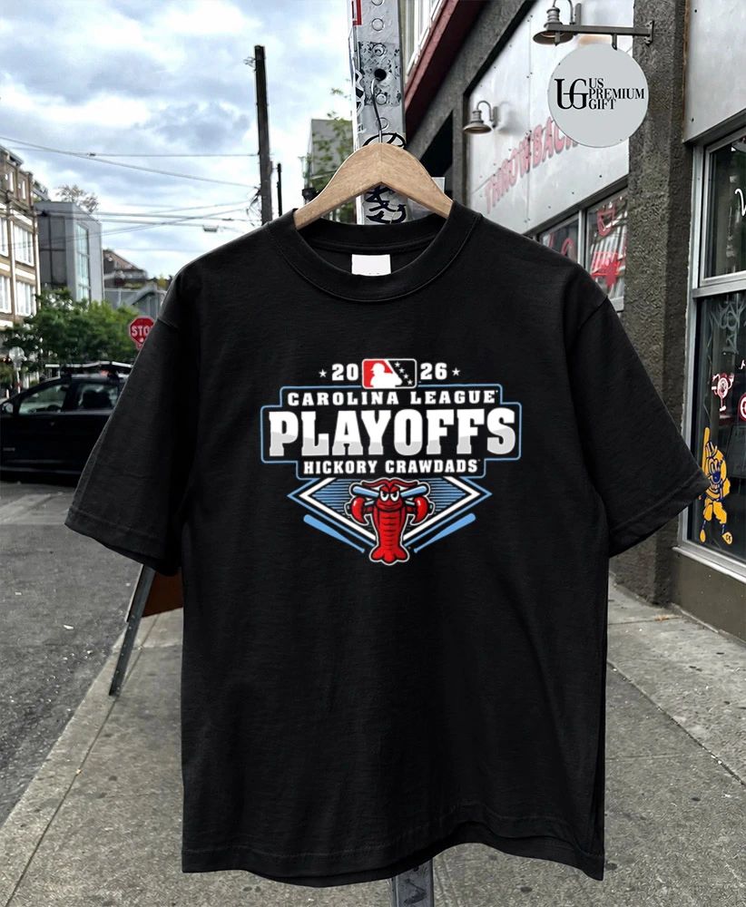 Hickory Crawdads Carolina League Baseball Playoffs 2026 shirt