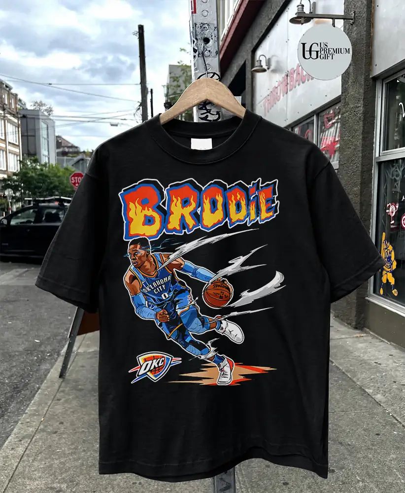 Brodie Russell Westbrook Oklahoma City Thunder NBA T-shirt