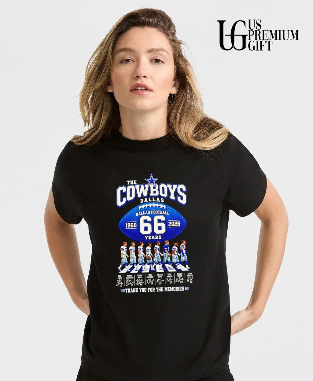 Dallas Cowboys 66th Anniversary 1960-2026 Football signatures shirt
