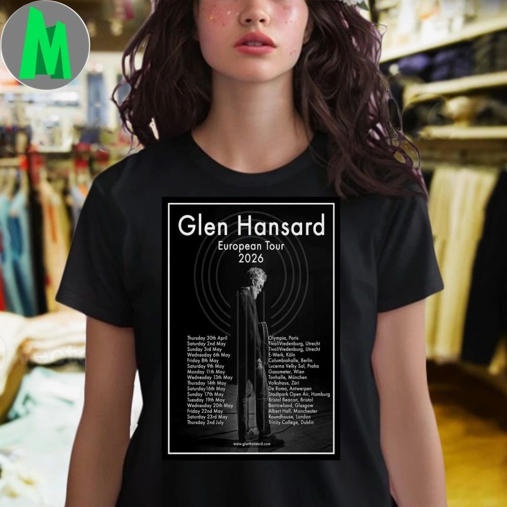 Glen Hansard Europe 2026 New Poster Shirt