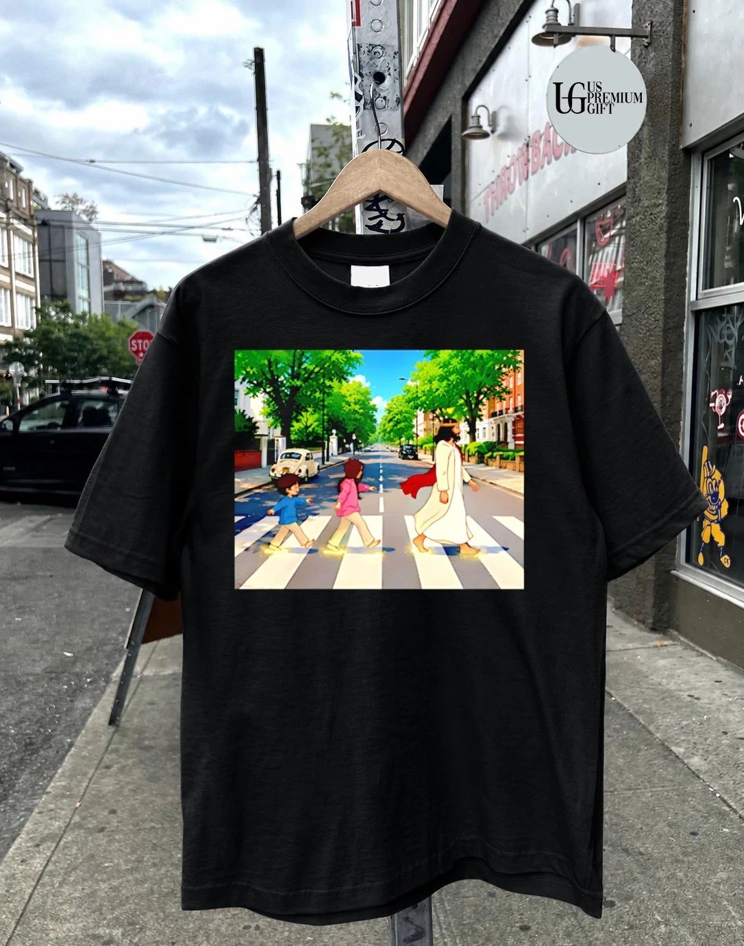 Follows Me Will Never Walk in Darkness abbey road shirt