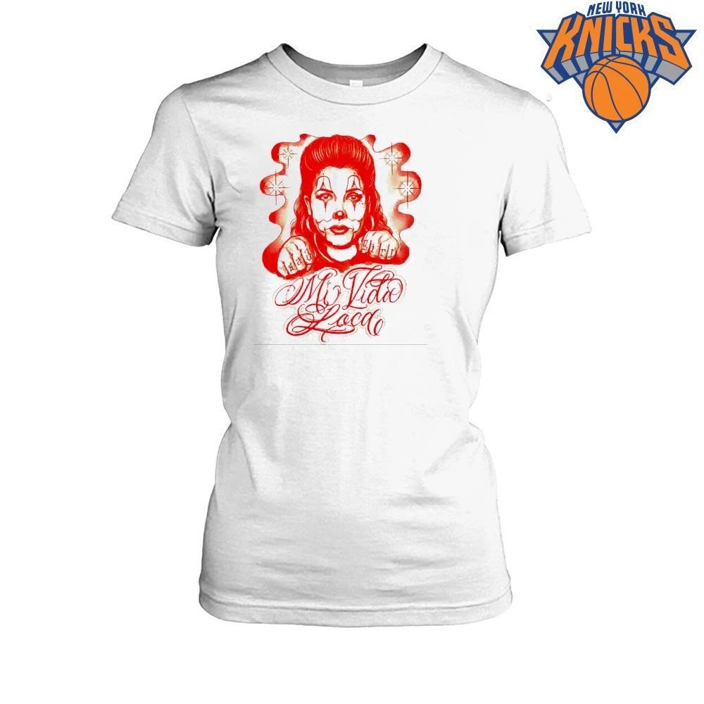 Mi Vida Loca Chicana Clown Girl Bad Girl Tattoo Shirt