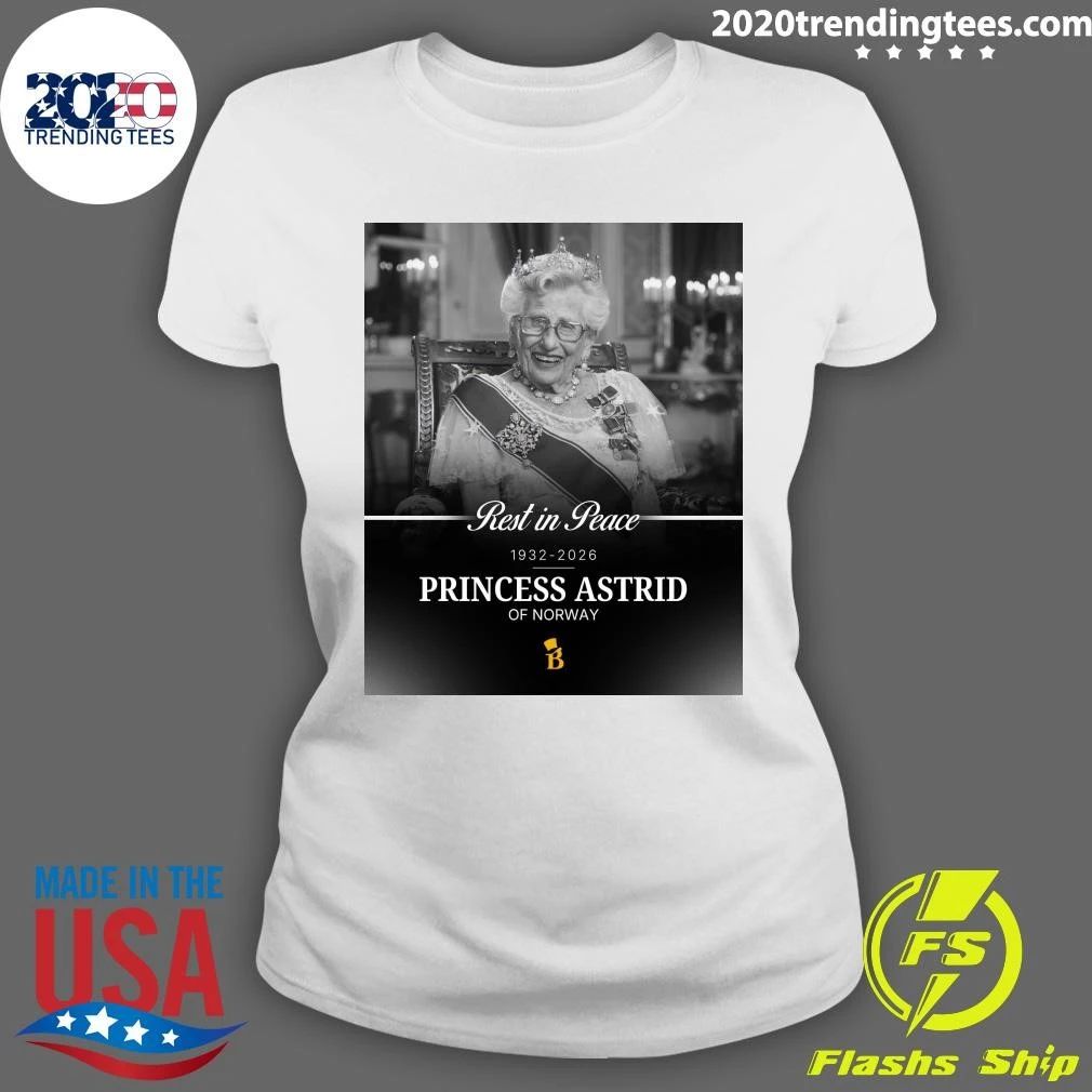 Rest In Peace 1932-2026 Princess Astrid Of Norway Shirt
