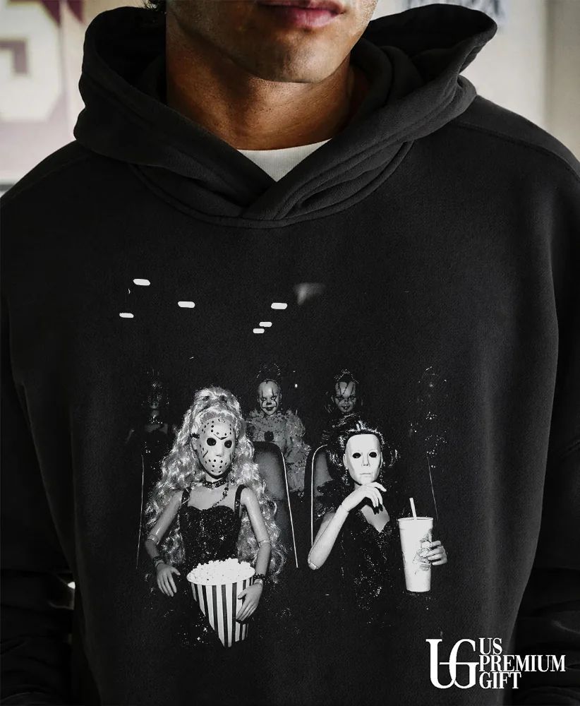 Babies Jason Voorhees and Michael Myers a dolled up Halloween shirt