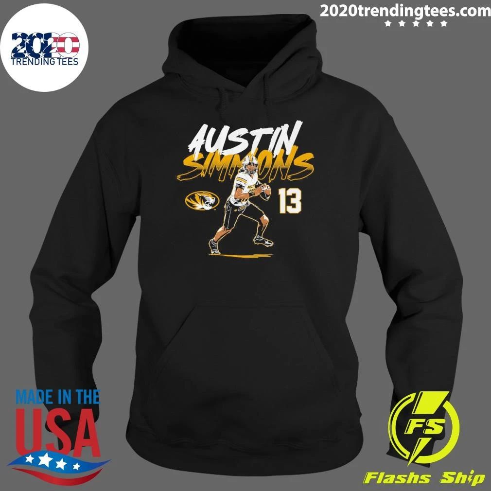 Missouri Football Austin Simmons Name Number Pose Shirt