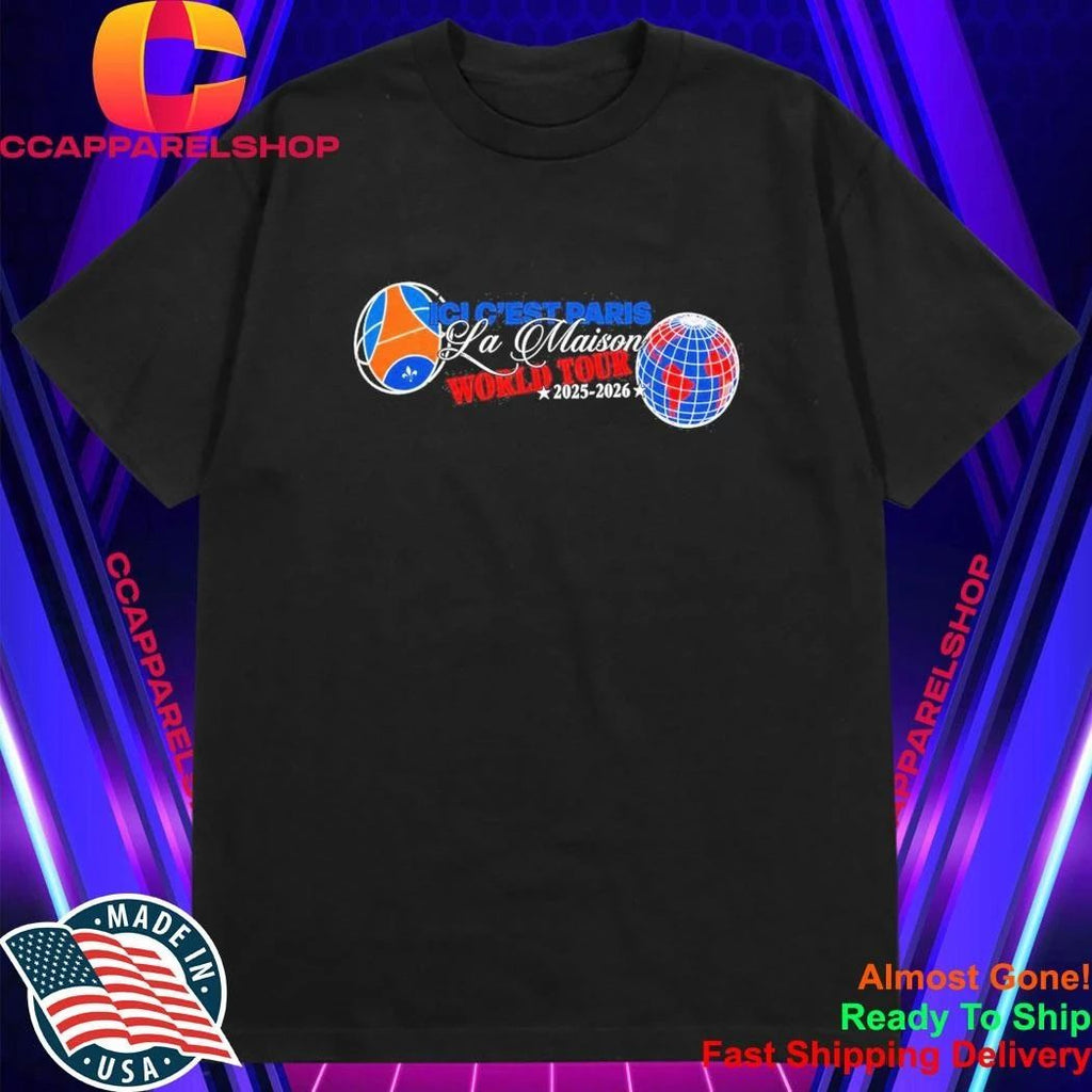 PSG Ici C’est Paris La Maison World Tour 2026 Shirt
