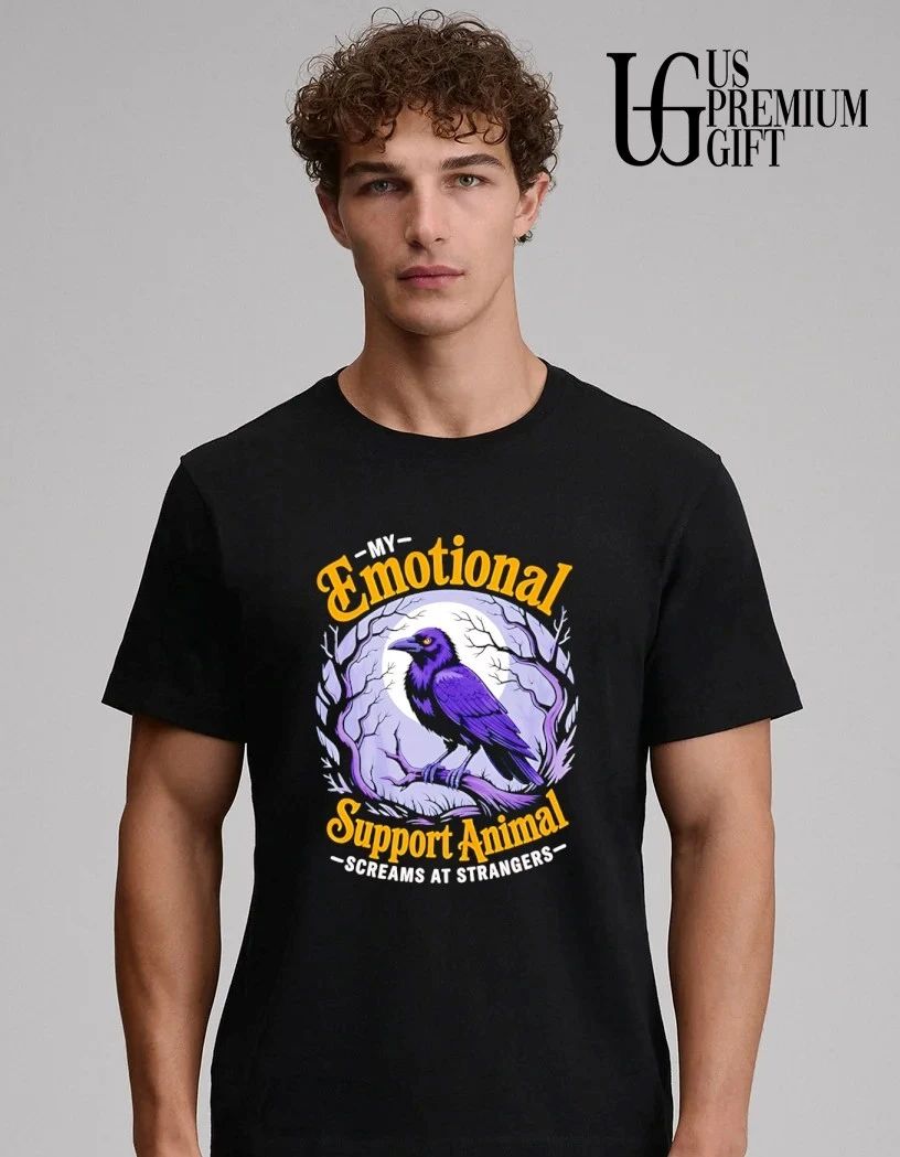 Raven my emotional support animal screams at strangers shirt