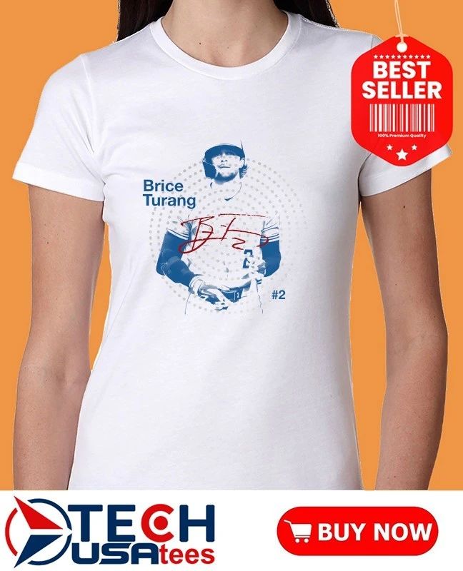 Brice Turang No. 2 Milwaukee Brewers star player signature shirt