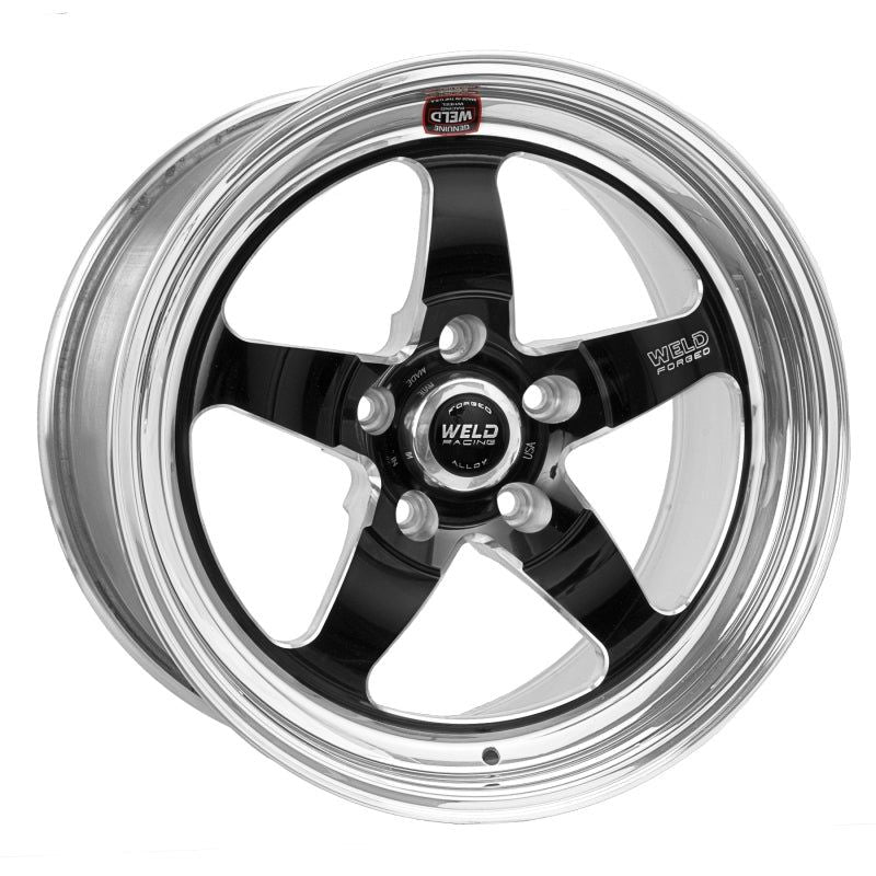 Weld S71 17×8 / 5×4.75 BP / 4.8in. BS Black Wheel (Medium Pad) – Non-Beadlock