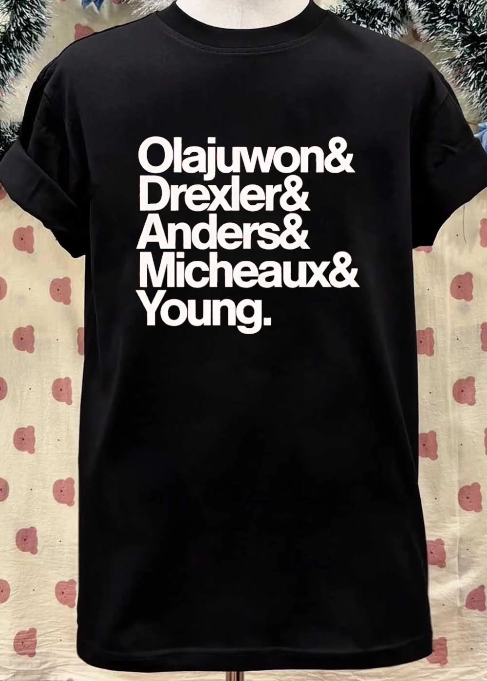 Basketball Legends Olajuwon Drexler Anders Micheaux Young Team Shirt