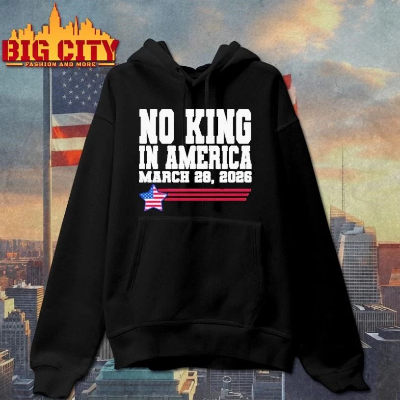 Retro No Kings In America March 28 2026 Anti Trump Graphic Shirt