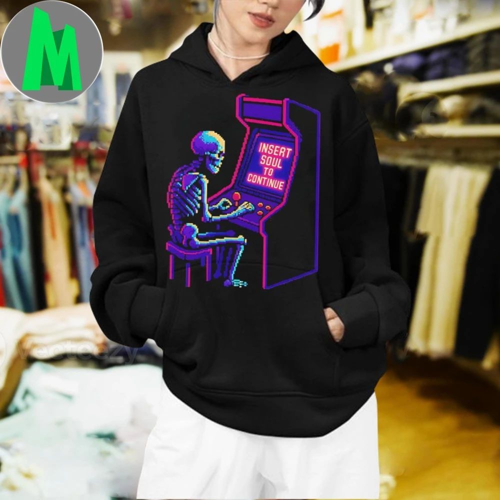Retro Gamer Skeleton Shirt