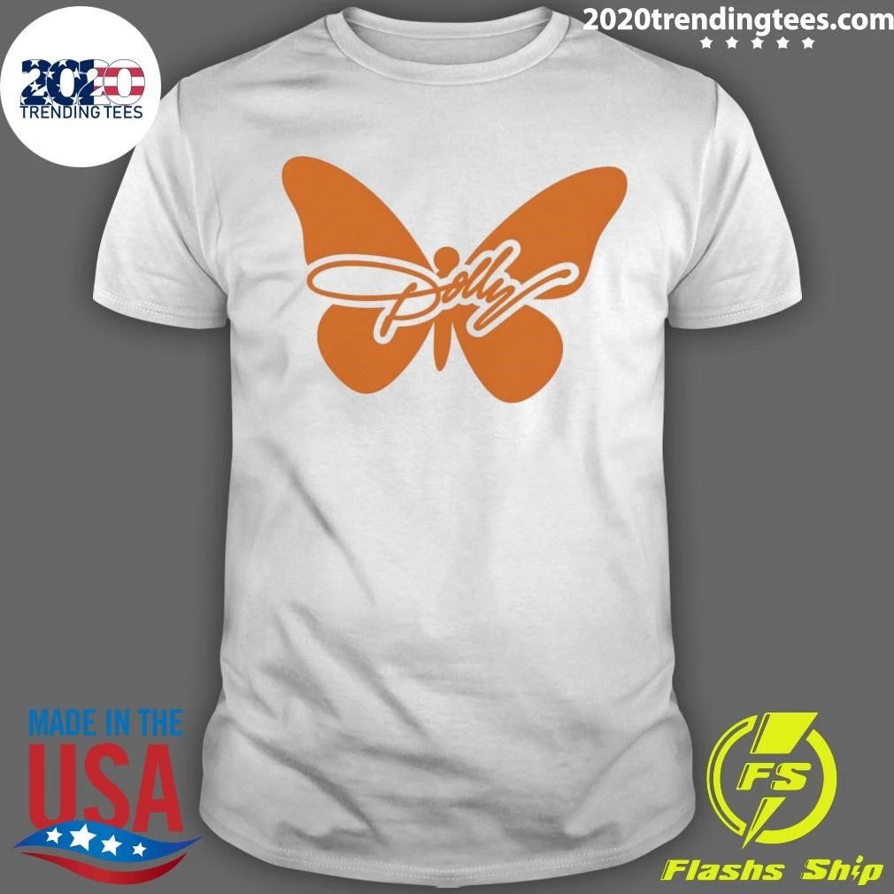 Dolly Tennessee Orange Butterfly Shirt