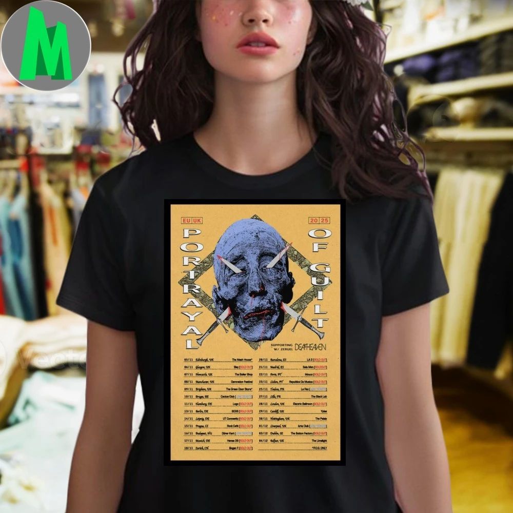 Portrayal Of Guilt Europe UK 2025 Poster Shirt