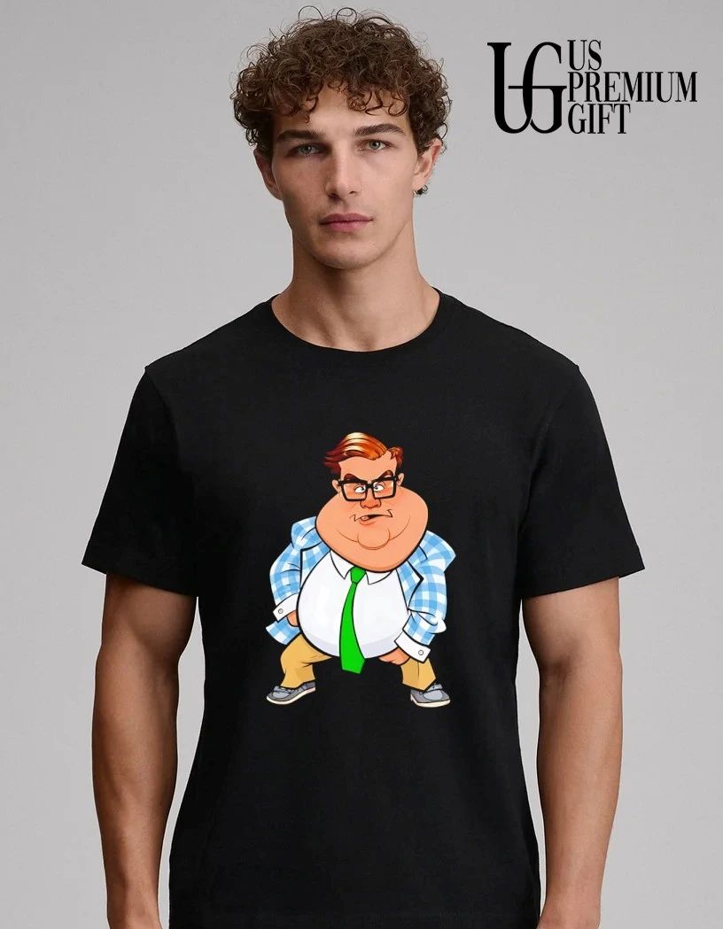 Matt Foley Chris Farley caricature shirt