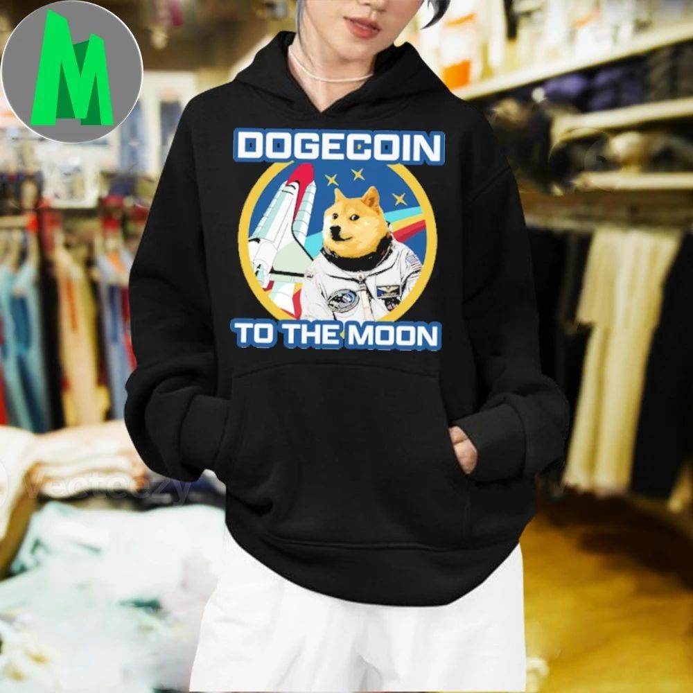 Shiba Inu Dogecoin to the Moon T-Shirt