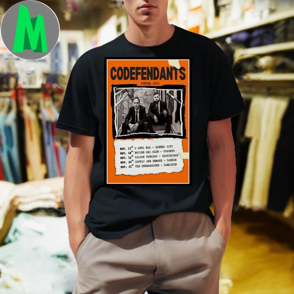 Codefendants Canada Tour 2025 Poster Shirt