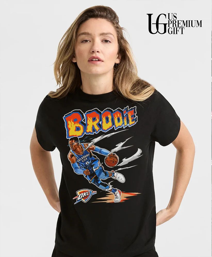 Brodie Russell Westbrook Oklahoma City Thunder NBA T-shirt