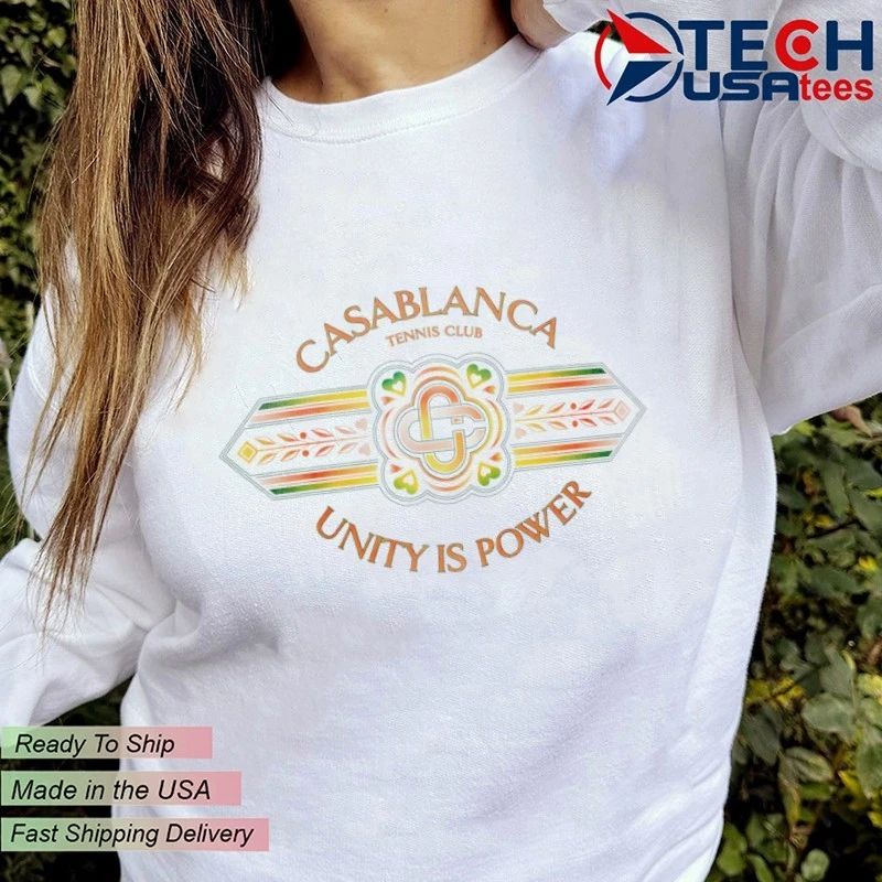 Casablanca Unity is Power Tennis Club shirt