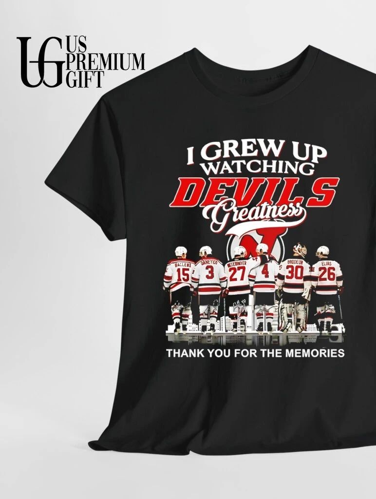 I grew up watching New Jersey Devils Legends Thank You For The Memories 2026 graphic shirt