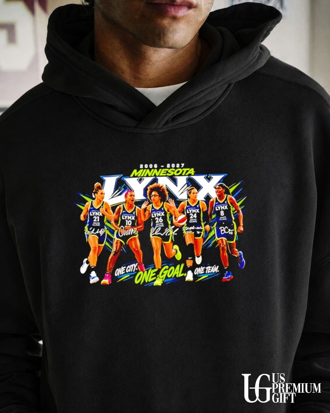 Minnesota Lynx 2006-2027 One City One Goal One Team signature shirt