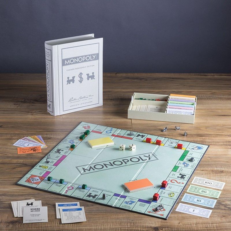 Monopoly Vintage Bookshelf Edition bound in linen Binding