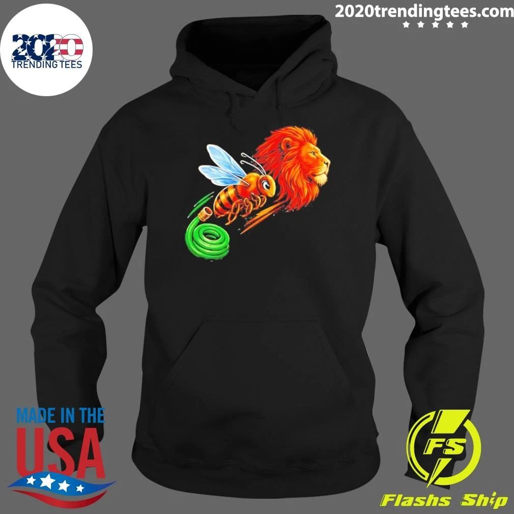 Bee And Lion With Garden Hose Nature Shirt