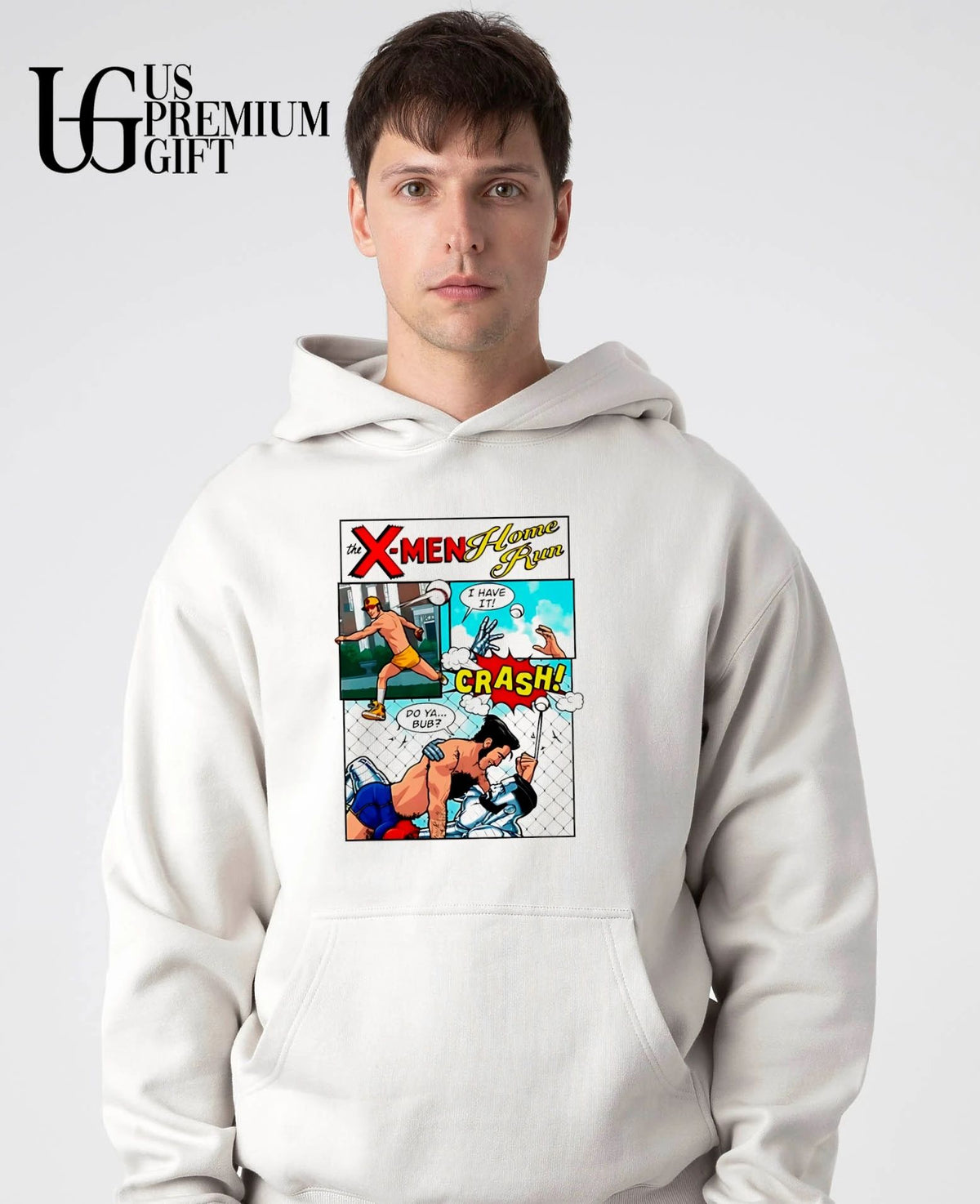 X-Men Home Run Comic Panel Wolverine Colossus shirt