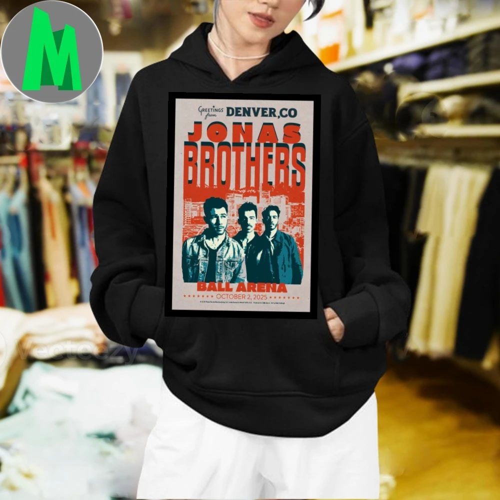 Jonas Brothers Denver CO Oct 2 2025 Ball Arena Poster Shirt