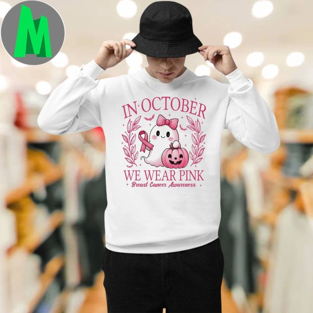 In October We Wear Pink Ghost Shirt