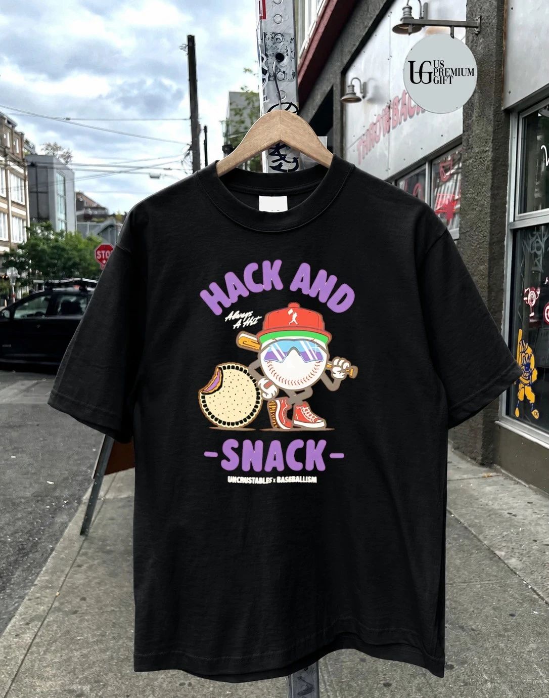 Hack and Snack baseball Uncrustables shirt