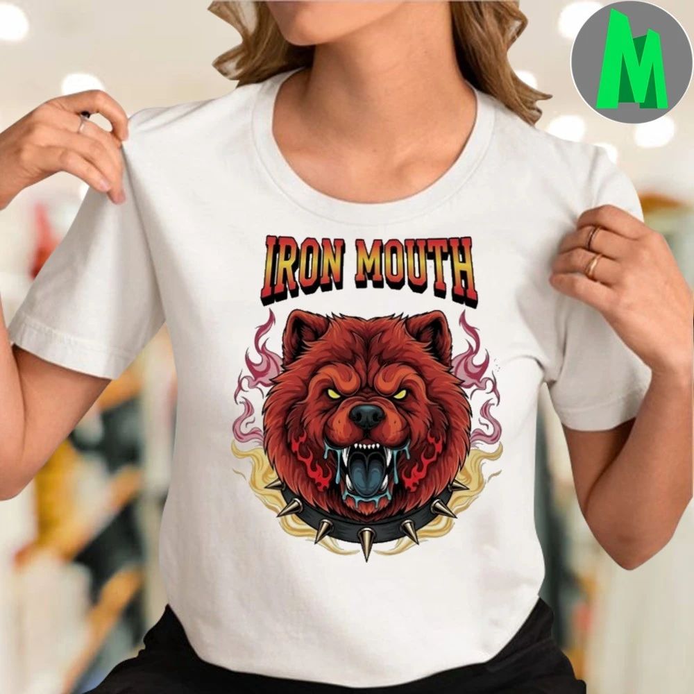 Iron Mouth Fierce Bear Flames Shirt