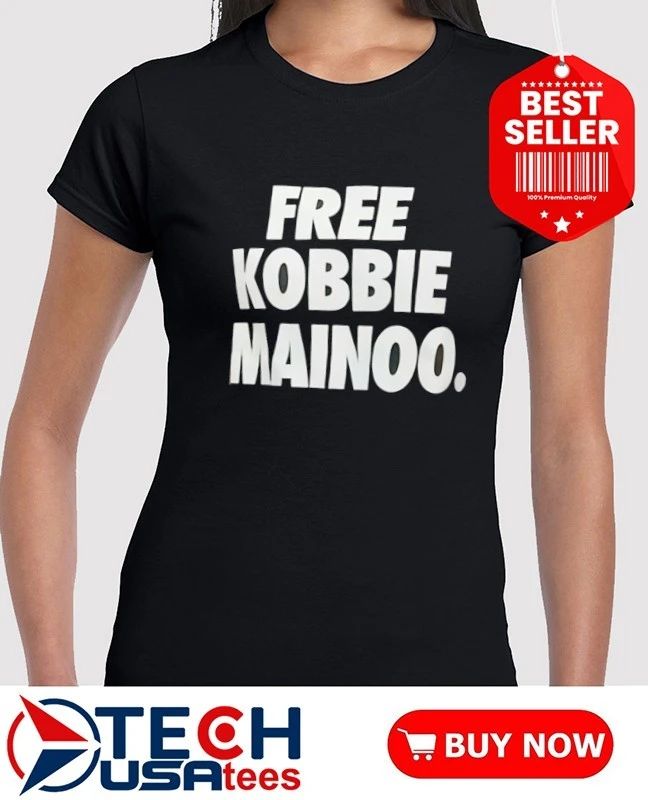Kobbie Mainoo wearing Free Kobbie Mainoo shirt