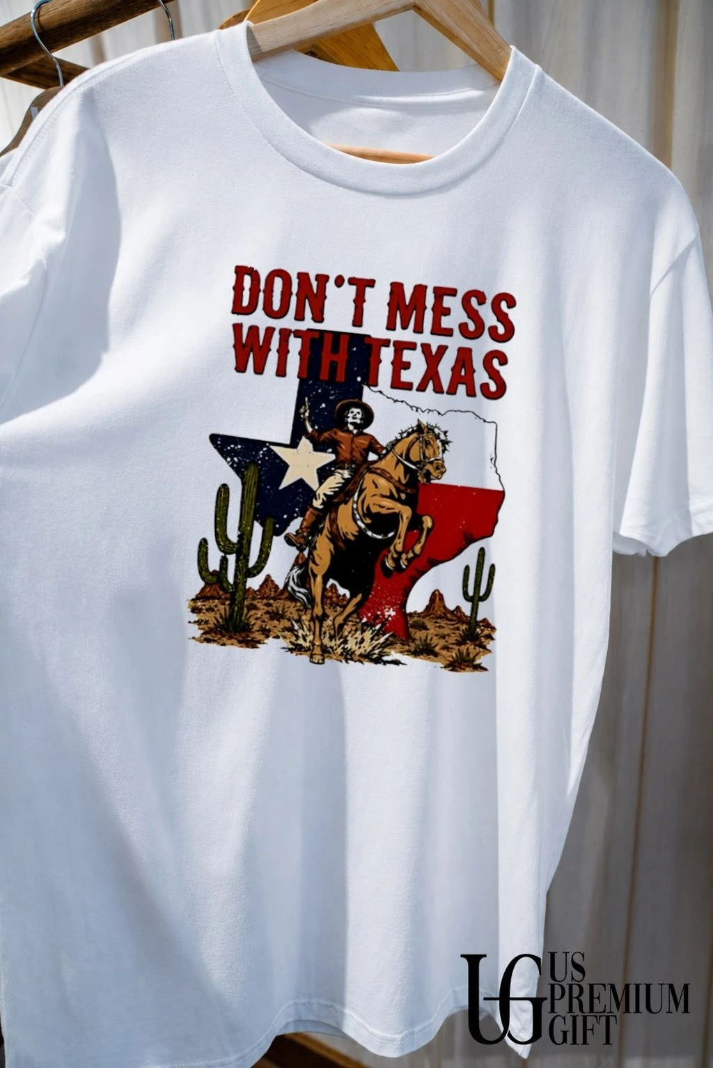 Don’t Mess with Texas Distressed Cowboy shirt