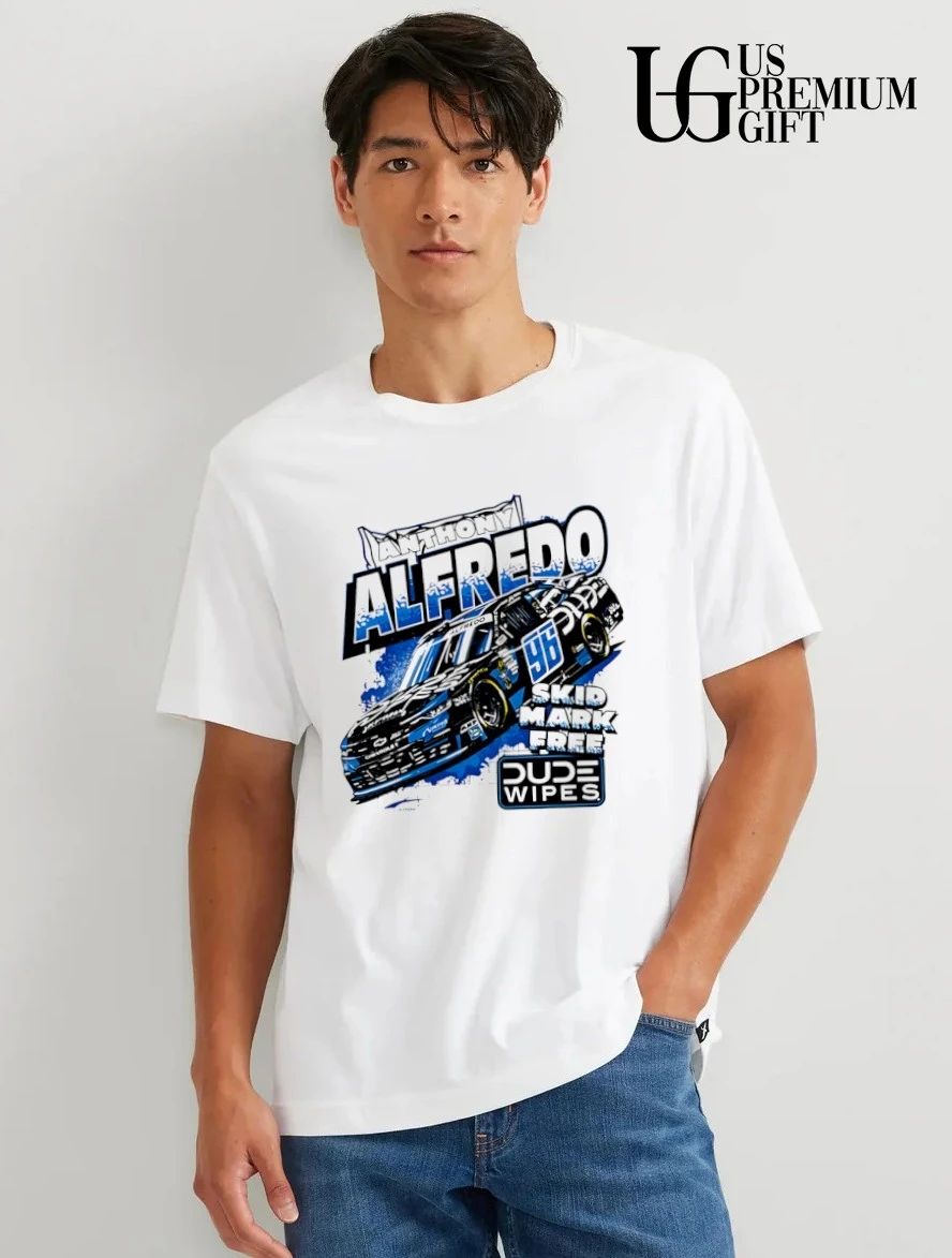 Anthony Alfredo 96 Dude Wipes Skid Mark Free Viking Motorsports shirt