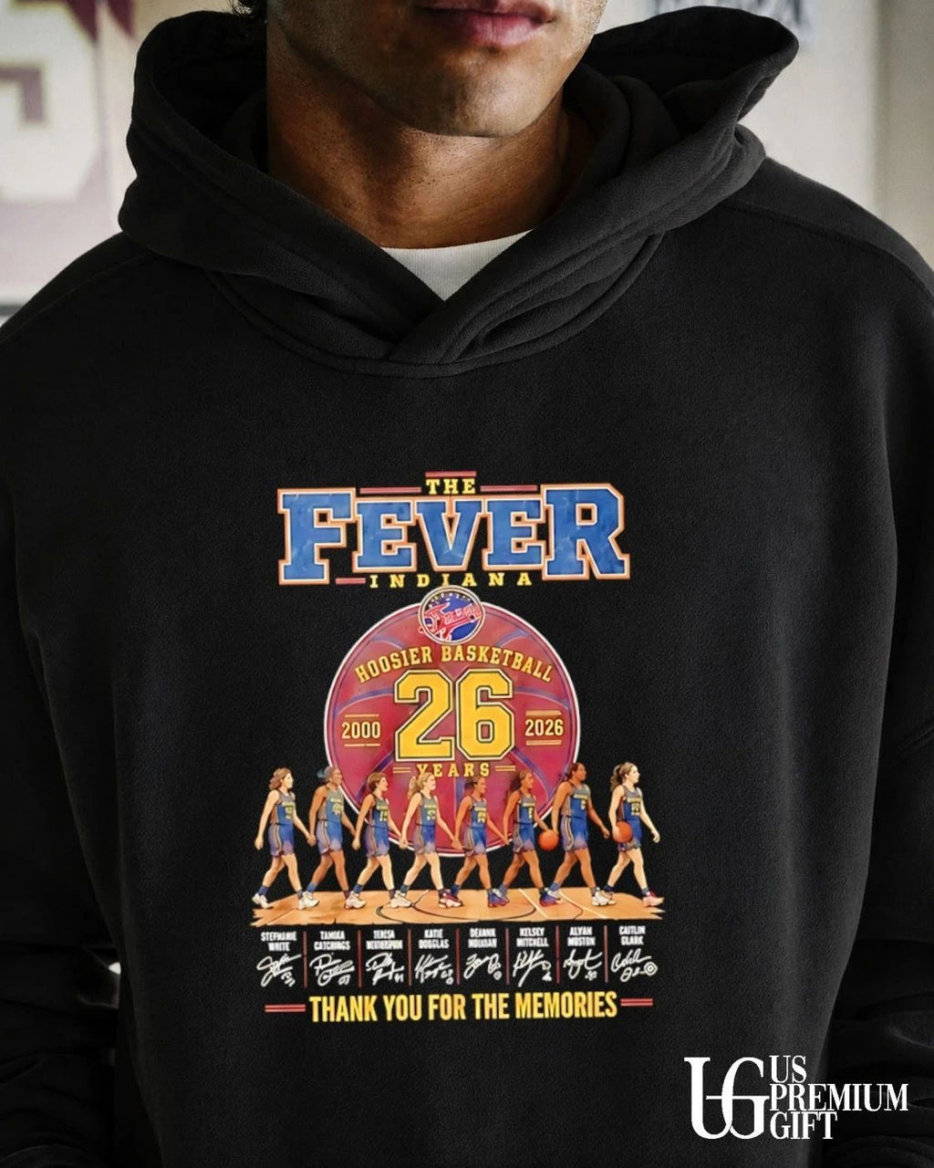 Indiana Fever 26 Years 2000-2026 Hoosier Basketball signatures shirt