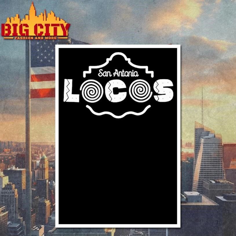 San Antonio Spurs Locos Logo By Athletelogos Graphic Shirt