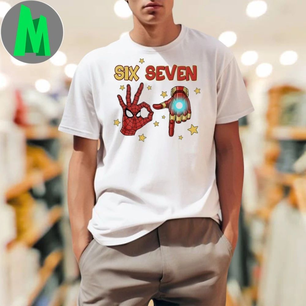 Iron man hand six seven iron man shirt