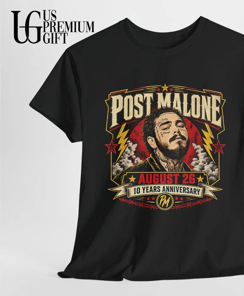 Post And Malone August 26 10 Years Anniversary shirt