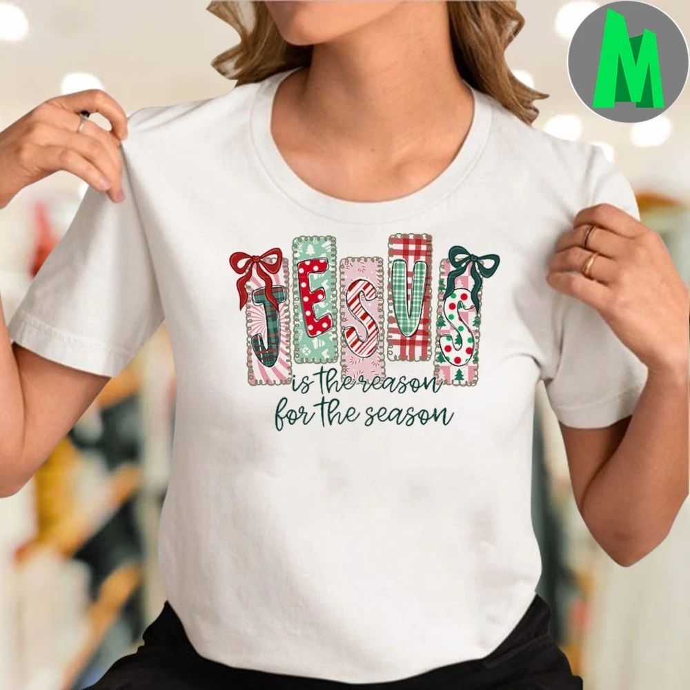 Christian Christmas Jesus Coquette frames Shirt
