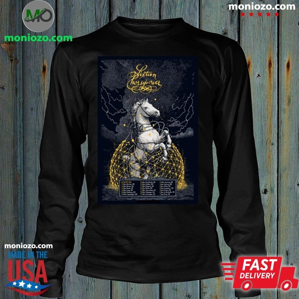 Original Sixteen Horsepower Poster Europe 2026 Tour Shirt