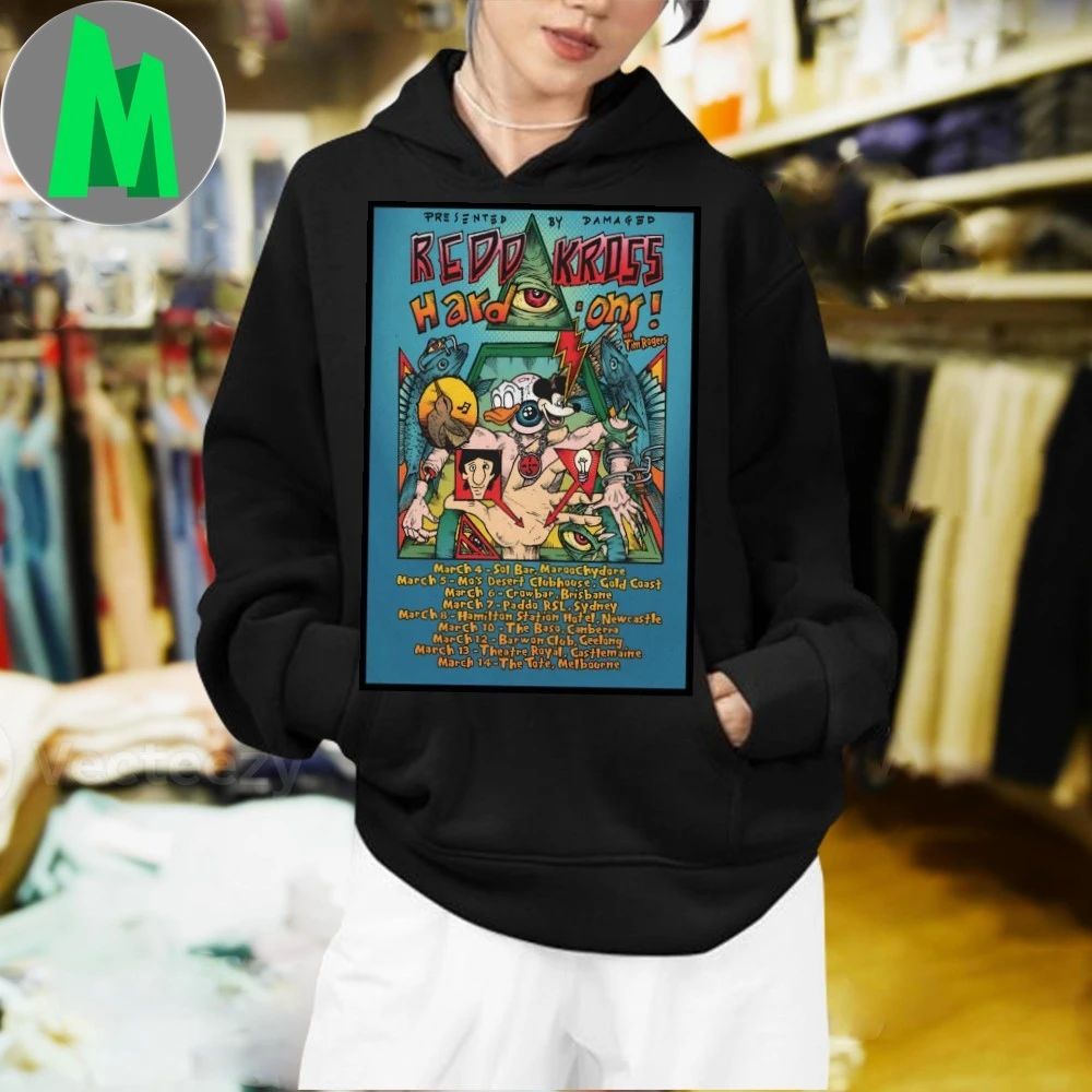 Redd Kross And Hard-Ons Poster Australian Co-Headline Tour 2026 Shirt